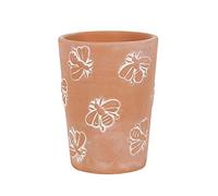 Small Terracotta Bee Pattern Plant Pot 11cm