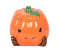 Something Different Smiling Pumpkin Oil Burner in Orange Something Different Orange
