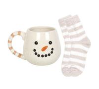 Something Different Snowman Mug And Sock Set Multicoloured (One Size)