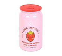 Something Different Soda-Lightful Strawberry & Vanilla Can Scented Candle in Pink Something Different Pink