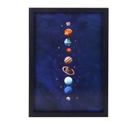Something Different Solar System Framed Print in Blue Something Different Blue