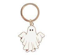 Something Different Spooky Season Groovy Ghost Keyring in White Something Different White One Size