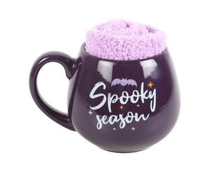 Something Different Spooky Season Mug And Sock Set Purple/lilac (One Size)