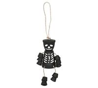 Something Different Spooky Skeleton Terracotta Pot Man-Perfect for Halloween & Themed Parties, Black & White, 17
