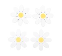 Something Different Spring Time Daisy Coaster (Pack Of 4) White/yellow (One Size)