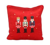 Something Different Square Nutcracker Cushion Red (One Size)