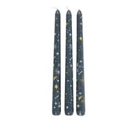 Something Different Starry Night Taper Candle (Pack of 3) in Dark Blue Something Different Dark Blue
