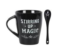 Something Different Stirring Up Magic Ceramic Mug SetOne Size Black/White SD400