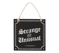 Something Different Strange And Unusual Hanging Sign Black/white (One Size)