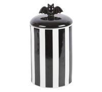 Something Different Striped Bat Jar in Black Something Different Black