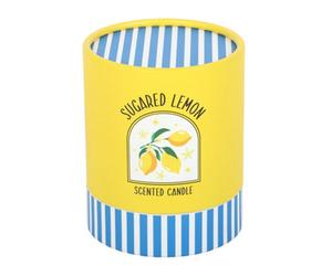 Something Different Sugared Lemon Scented Candle Blue/yellow (One Size)
