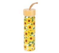 Something Different Sunflower Bamboo 600ml Water BottleOne Size Yellow/Transpare