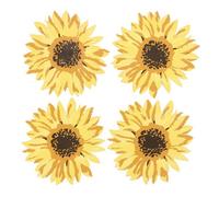 Something Different Sunflower Coasters in Yellow Something Different Yellow