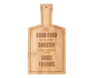 Something Different Sweeter When Shared Bamboo Chopping Board in Brown Something Different Brown