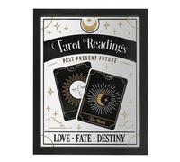 Something Different Tarot Readings Wall Art Black/white (45Cm X 34Cm X 1.3Cm)
