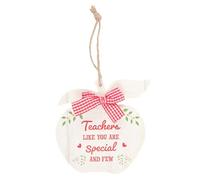 Something Different Teachers Like You Apple Hanging Sign Red (One Size)