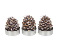 Something Different Tealight Pinne Candles (Pack Of 6) in Brown Something Different Brown
