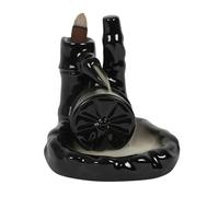 Something Different Teapot Backflow Incense Burner in Black Something Different Black