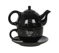 Something Different The Fortune Teller Tea For One Tea Set in Black Something Different Black