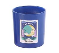 Something Different The Moon Amethyst Crystal Candle & Holder in Blue Something Different Blue
