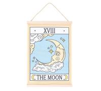 Something Different The Moon Vintage Tarot Wall Hanger White/blue/yellow (One Size)