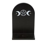 Something Different Triple Moon Incense Holder Shelf in Black Something Different Black