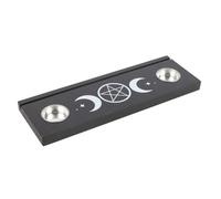 Something Different Triple Moon Tarot Cards Tealight Holder in Black Something Different Black