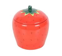 Something Different Tutti Frutti Strawberry Candle Jar in Red Something Different Red