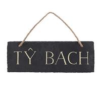 something different Ty Bach Slate Sign (One Size) (Black)