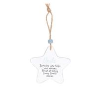 Something Different Uncle Star Hanging Sentiment Sign White/blue/black (One Size)