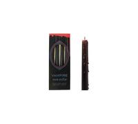 something different Vampire Tears Black Candles - Set of 4 Bleeding Candles - Gothic Rituals Halloween