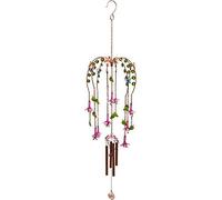 Something Different Vibrant Multicolor Metal Fuchsia Windchime - 76 cm x 12 cm (1 Pc.) - Stunning & Eye-catching Artistry Decors - Ideal for Home & Office