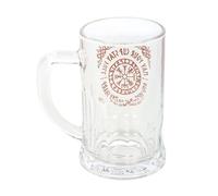 Something Different Viking Compass Glass Tankard & Coaster Set in Clear Something Different Clear