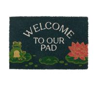 Something Different Welcome To Our Pad Door Mat Blue/white/green (One Size)