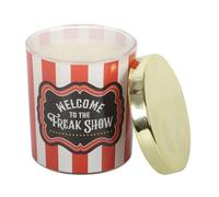 Something Different Welcome To The Freak Show Candy Apple Scented Candle Orange/white (One Size)