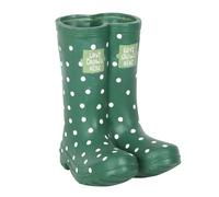 Something Different Dark Green Welly Boot Planter, Green