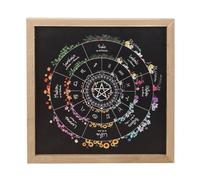 Something Different Wheel Of The Year Framed Wall Art (One Size) (Wood)