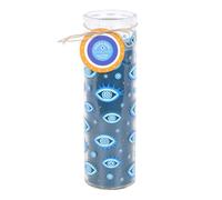 Something Different White Rose All Seeing Eye Tube Candle in Blue Something Different Blue