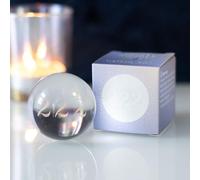 Serano Glass Crystal Ball 222 Angel Number - Inner Laser Engraving, Meditation & Manifestation