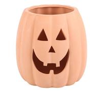 Something Different Wholesale 25cm Terracotta Cut Out Pumpkin Decoration - Handcrafted Fall Decor, Rustic Charm, Ideal for Halloween and Thanksgiving, Indoor/Outdoor Use