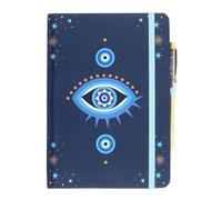 Something Different Wholesale All Seeing Eye A5 Notebook & Crystal Chip Pen | Celestial Stationery Gift Set | Mystical Writing Journal