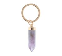 Something Different Wholesale Amethyst Keyring - Exquisite Semi-Precious Crystal Keychain, Gemstone Keyring UK, Elegant Crystal Key Fob, Purple Stone Key Holder for Style and Charm