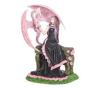 Something Different Wholesale Anne Stokes Dragon Ornament - Enchanting Pink Dragon Figurine, Fantasy Art Collectible for Magical Realms Decor, Symbol of Protection