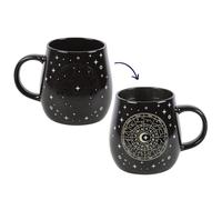 Something Different Wholesale Astrology Wheel Heat Change Mug - 12 Zodiac Signs Design, Ceramic Color-Changing Coffee Cup, Ideal for Astrology Enthusiasts and Coffee Lovers