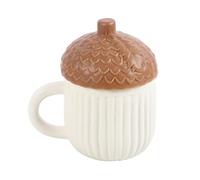 Something Different Wholesale Autumn Acorn Shaped Mug - 12 oz Ceramic Cup for Fall Coffee & Tea, Cute Harvest Season Design, Dishwasher Safe, Gift for Thanksgiving and Halloween