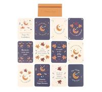 Something Different Wholesale Autumn Magic Affirmation Cards - Set of 10 Uplifting Messages with Wooden Stand - Inspirational Daily Cards for Positivity, Self-Love & Mindfulness