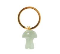 Something Different Wholesale Aventurine Mushroom Gemstone Keyring for Crystal Healing