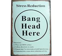 Something Different Wholesale Bang Head Hanging Metal Sign