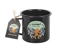 Something Different Wholesale Bigfoot Search Team Enamel Mug | 450ml Metal Camping Mug | Fun Cryptid Gift for Adventurers | Quirky Sasquatch Design | Gift-Boxed Mug for Coffee Tea or Cocoa