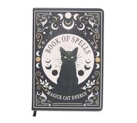 Something Different Wholesale Black Cat Magick Book of Spells A5 Notebook with Pen | Witchcraft Journal